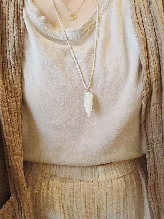 Seashell Hemp Cord Necklace