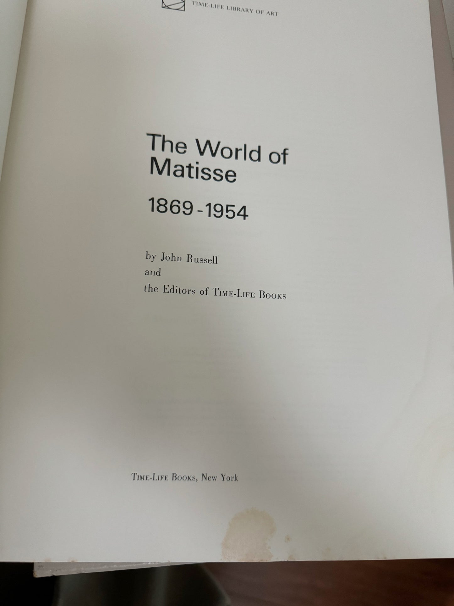 Vintage The World of Matisse Book