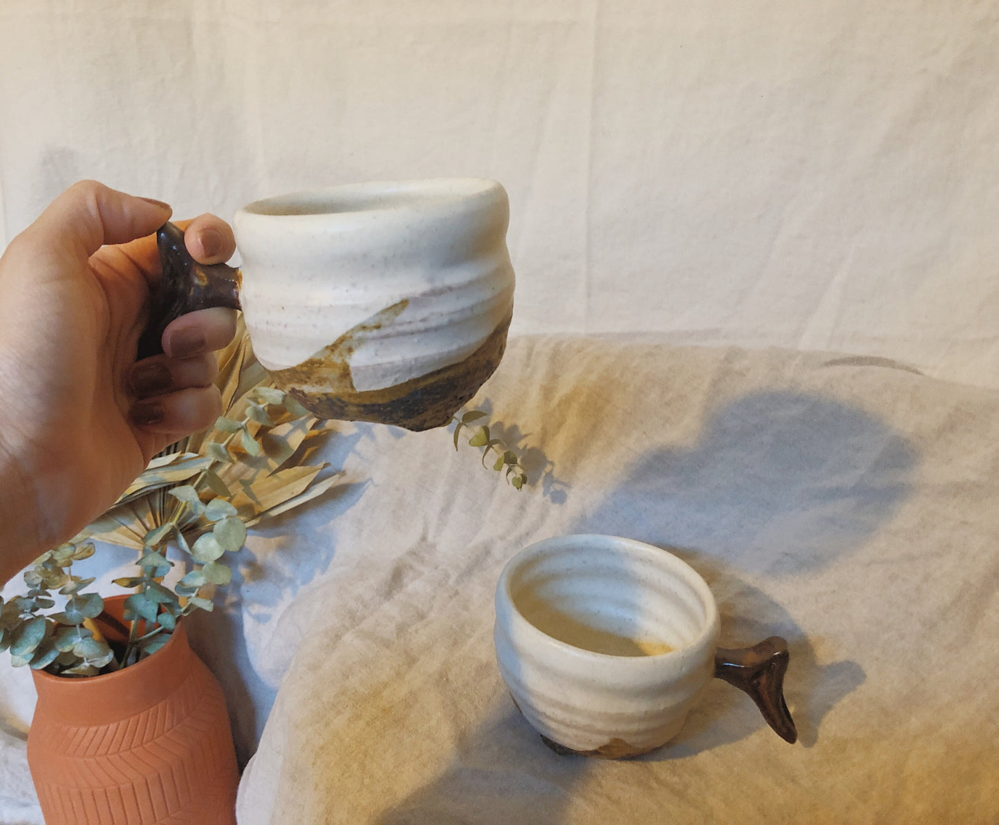 Vintage Ceramic Mugs (Set of 2)