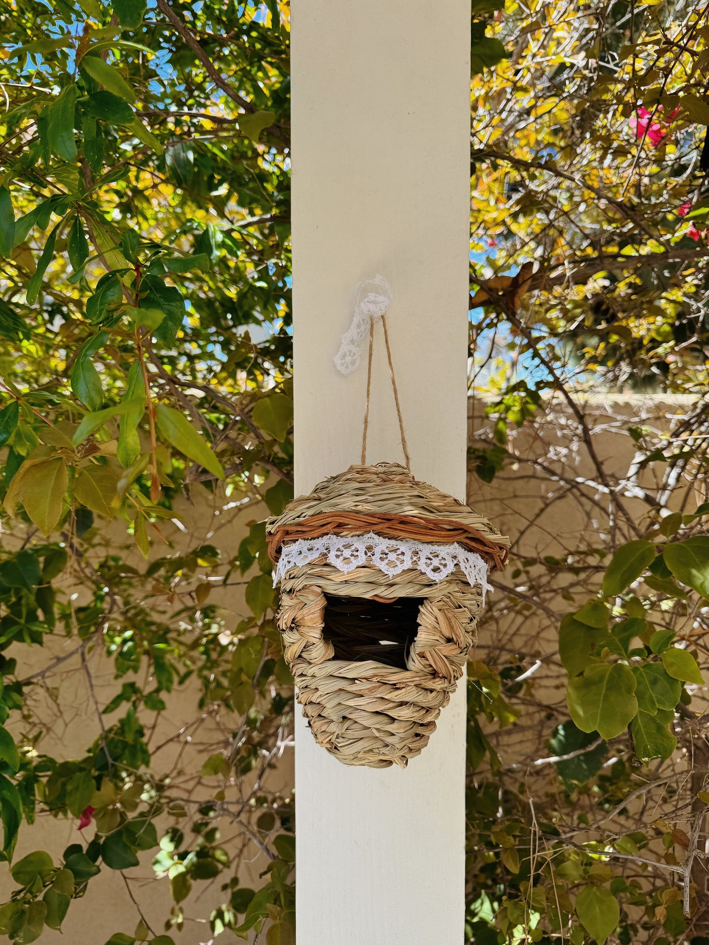 Vintage Woven Birdhouse I