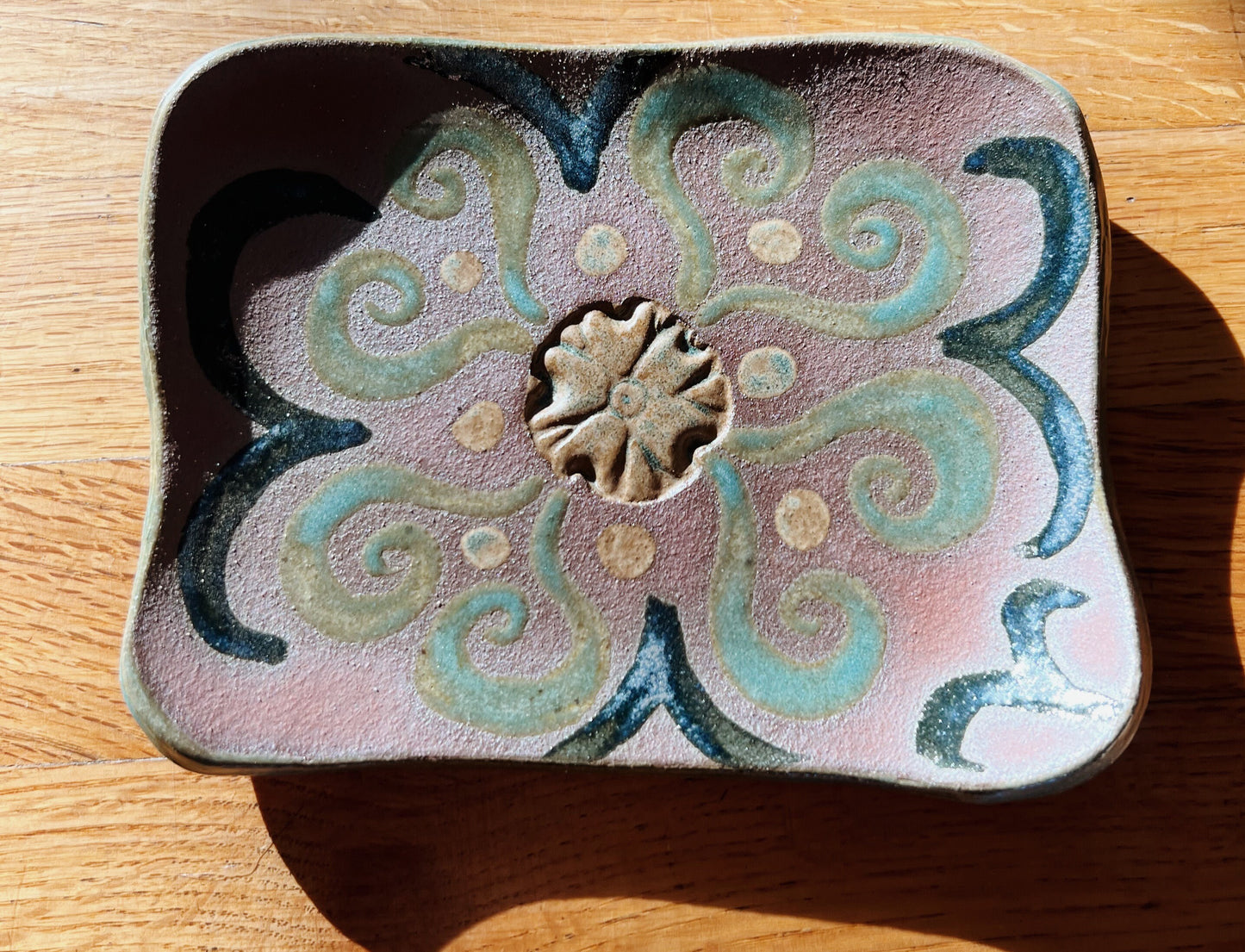 Vintage Floral Clay Dish II