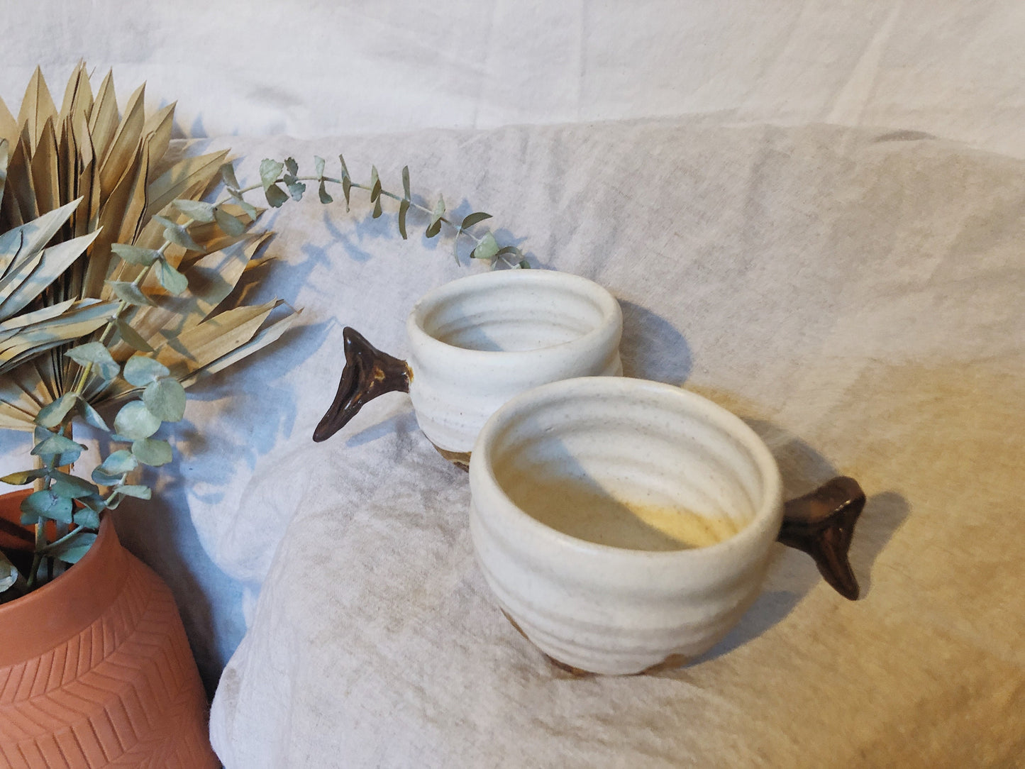 Vintage Ceramic Mugs (Set of 2)