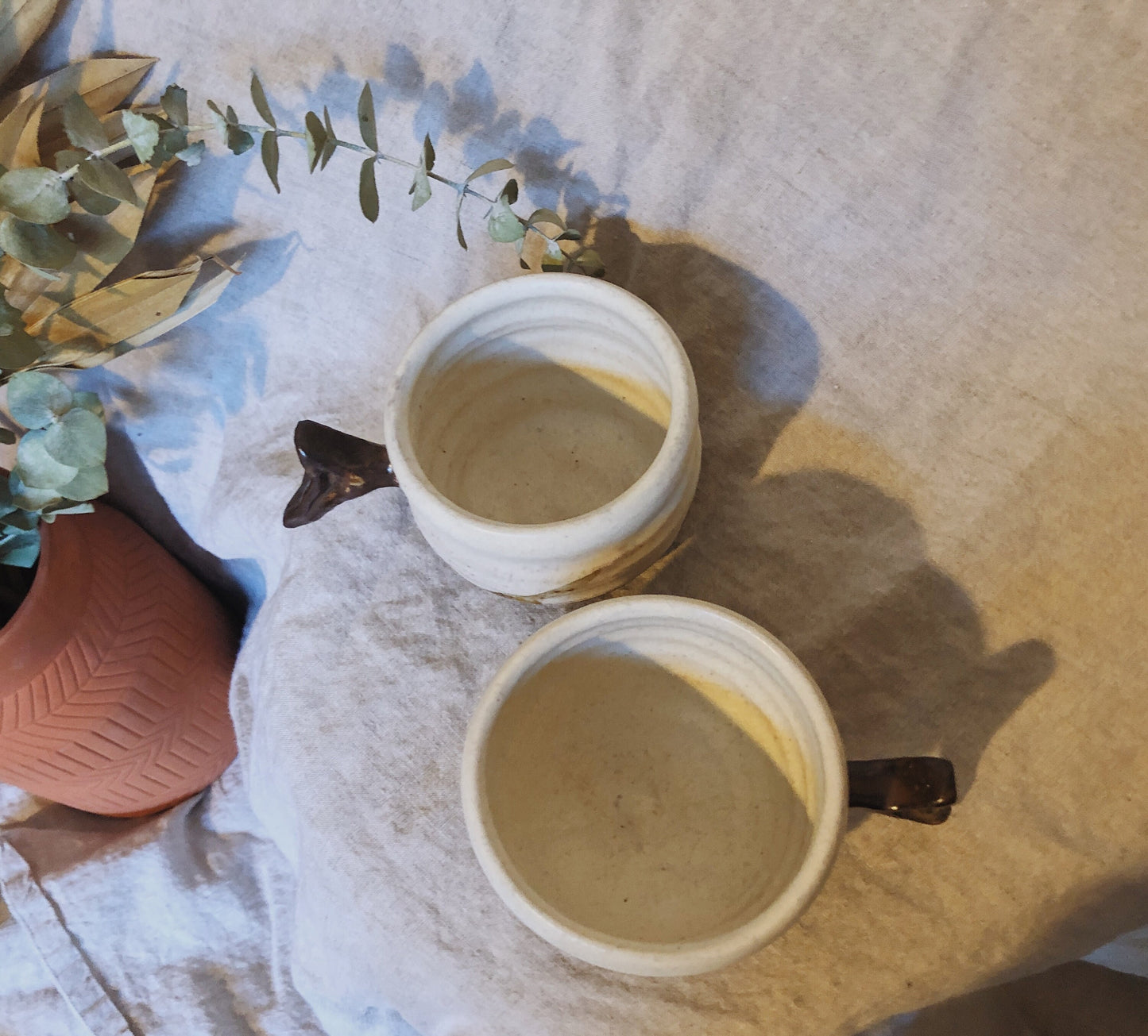 Vintage Ceramic Mugs (Set of 2)